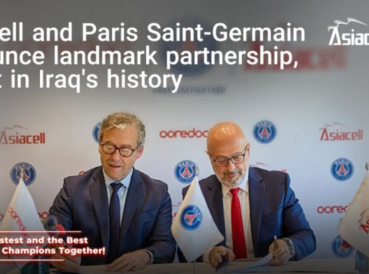 Asiacell and PSG announce landmark partnership — a first in Iraq’s history