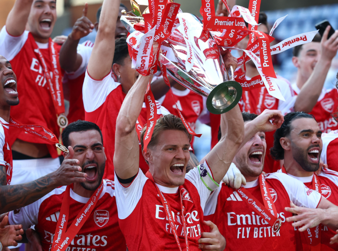Arsenal crowned Premier League champions after 22-year wait