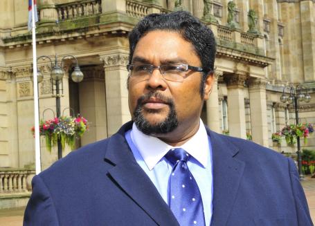 Campaigner Jaddoo encouraging the African and Caribbean vote in Birmingham