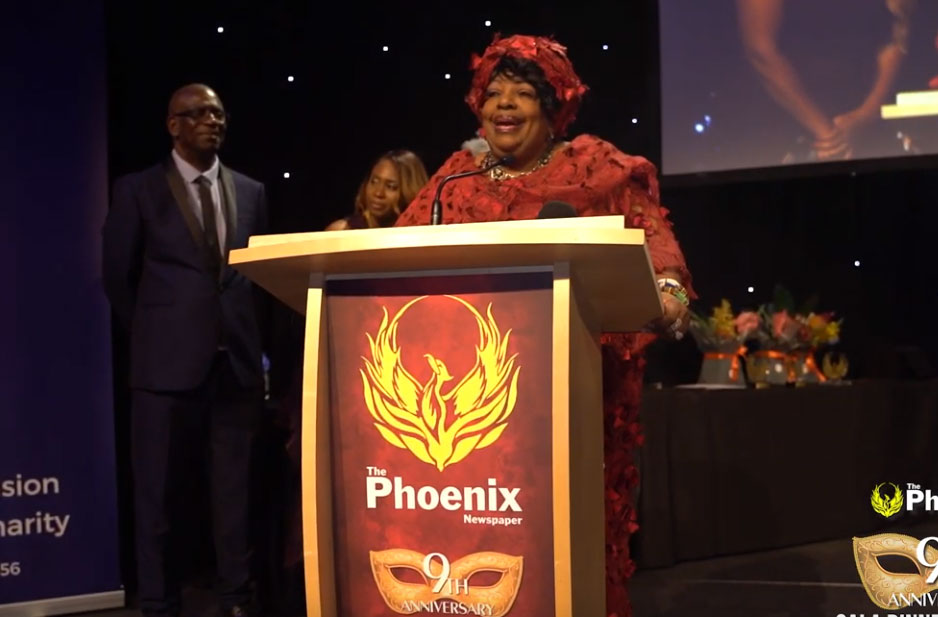 Dr Toni Luck - The Phoenix Newspaper 9th Anniversary Gala Dinner and Awards Presentation 2019