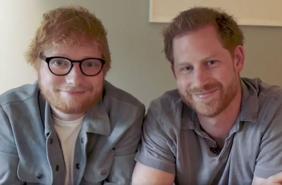 Prince Harry and Ed Sheeran collaborate for WMHD video